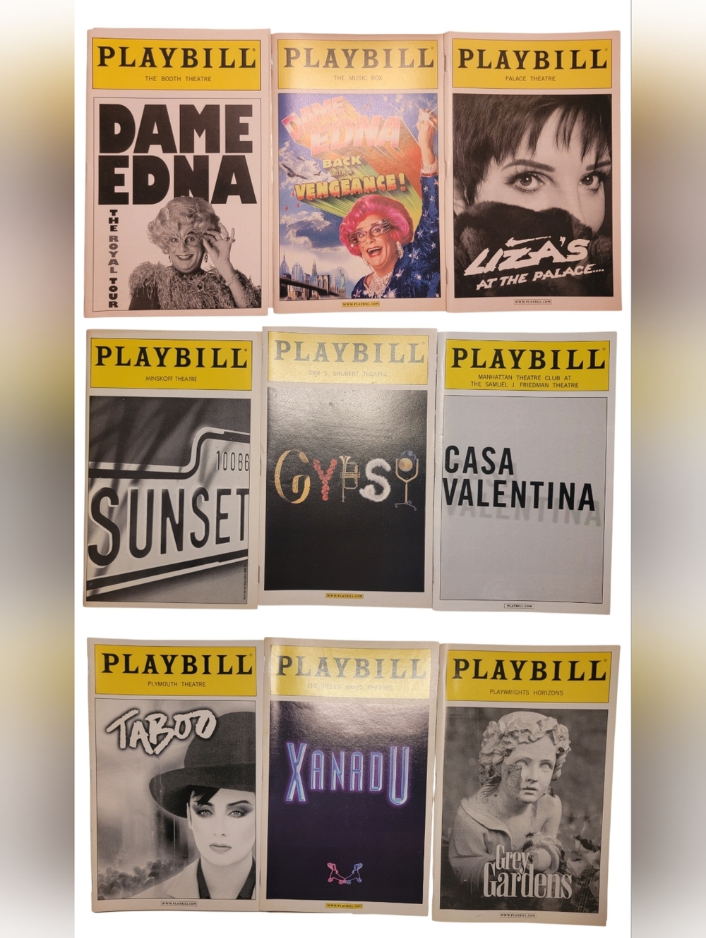 Broadway Playbills Lot of 12 Vintage 90s/2000s LGBTQIA+ Shows